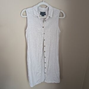 Tahari Linen Shift Dress